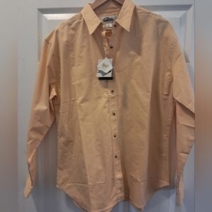 NWT Womens Tri-Mountain Vibrant Yellow Long Sleeve Button Down